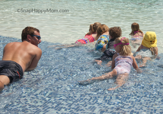 get low for swimming pictures