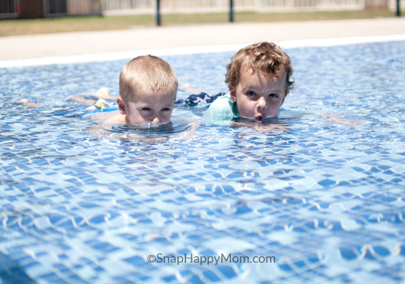 take swimming pictures low angle