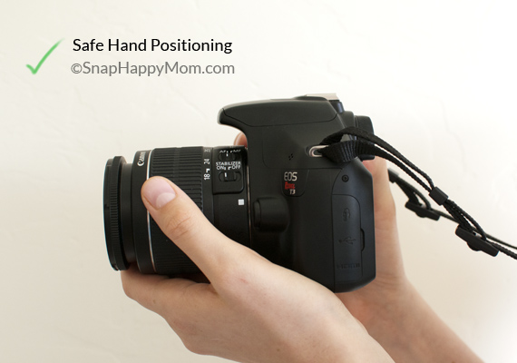 The proper way to hold a camera