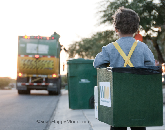 green garbage truck costume