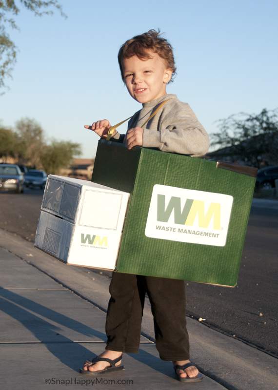 waste management garbage truck halloween costume