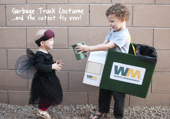 Garbage Truck and Fly Costume - SnapHappyMom.com