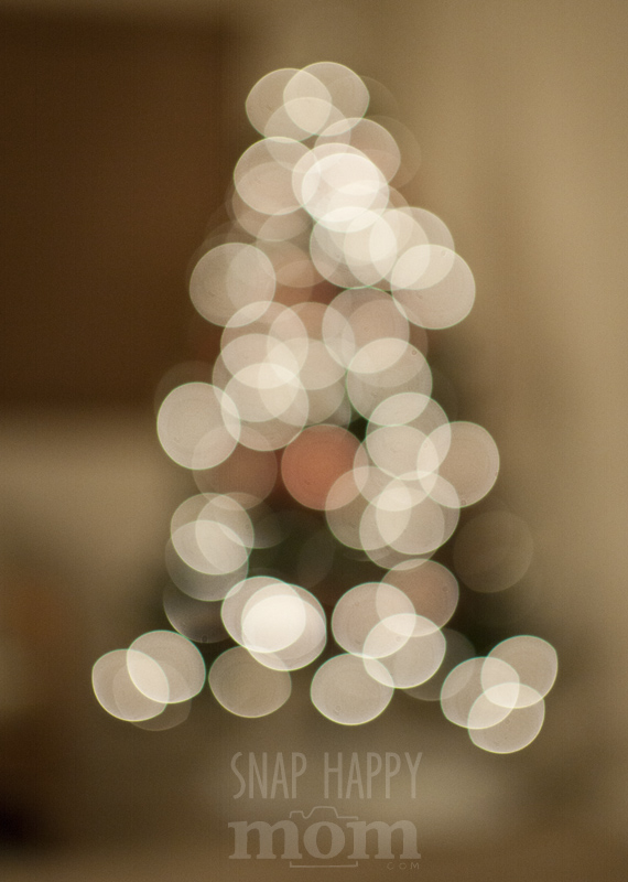 How To Take Christmas Tree Portraits with a Blurry Background Snap