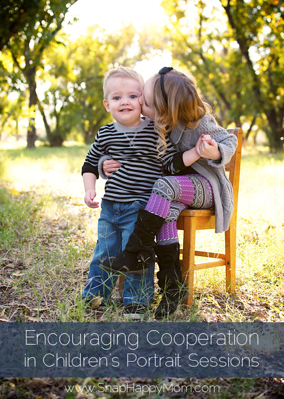 Encouraging Cooperation in Children's Portrait Sessions - www.SnapHappyMom.com