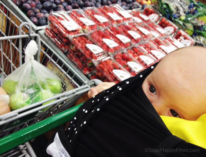 Shopping for groceries without the older kids: