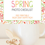 Spring Photo Checklist - a free printable from SnapHappyMom.com