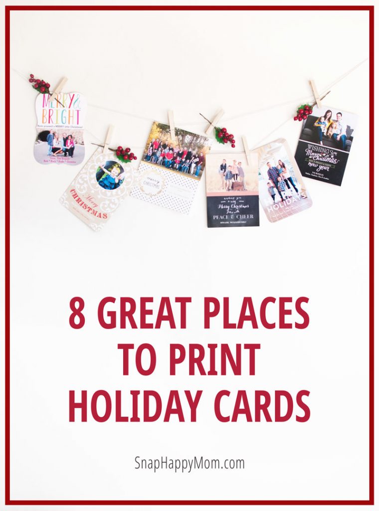 8 Great Places to Print Holiday Cards - Snap Happy Mom