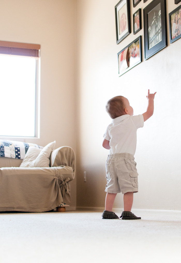 Learning How To Walk With Freshly Picked Moccasins - 20 month pictures to celebrate (finally) learning how to walk! - Snap Happy Mom