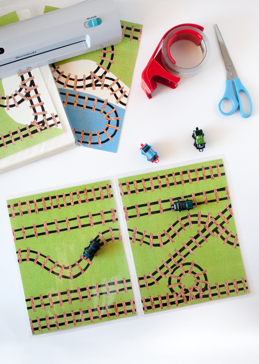 How To Laminate and Assemble a Play Mat - SnapHappyMom.com