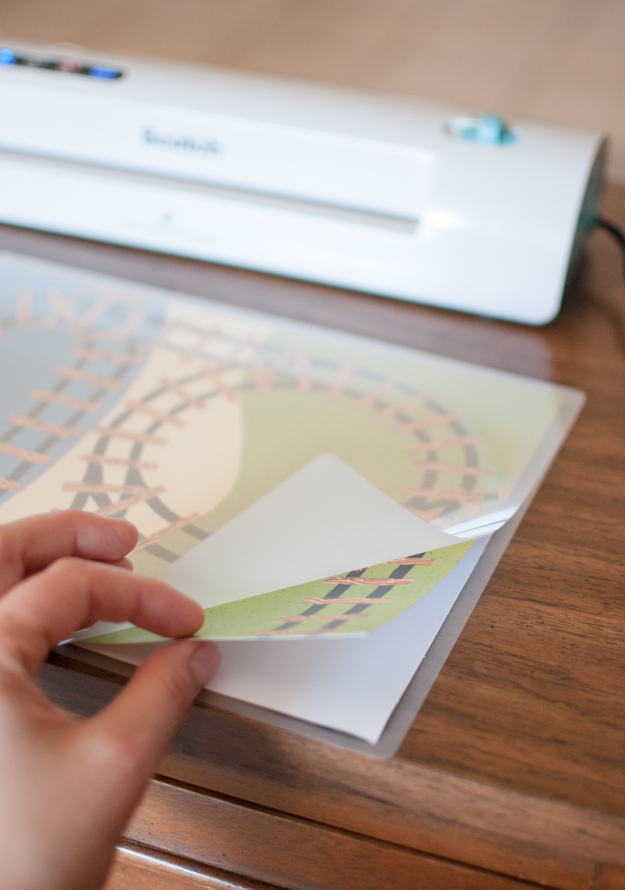 Laminating a Play Mat from SnapHappyMom.com