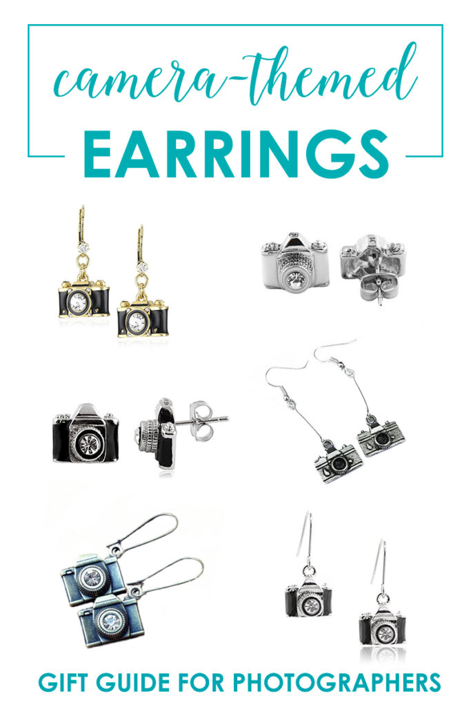 Camera-Themed Earrings - Gift Guide For Women Who Love Photography