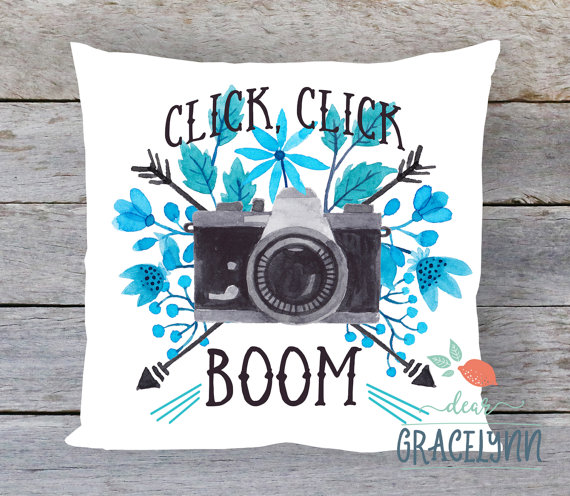 Click Click Boom Pillow - Gifts for Photography Lovers