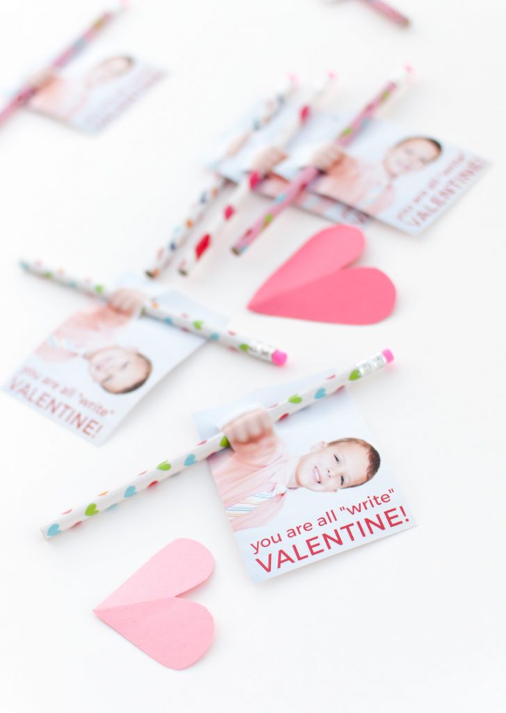 DIY Pencil Valentines - You're All "Write" Photo Valentine Tutorial