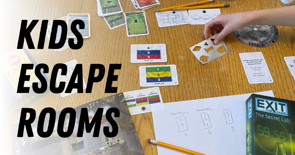Make Your Own Escape Room Challenge for Kids (FREE Printable