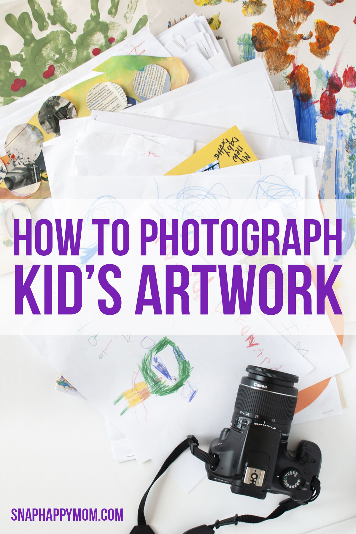 A collection of photos (could work with kids' artwork too) is