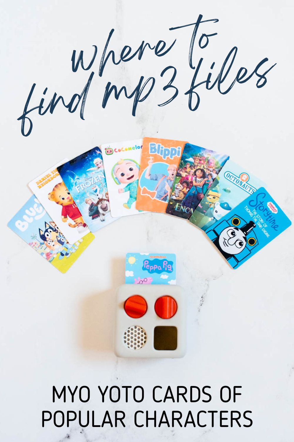 Sources For Myo Yoto Cards Of Popular Characters Cocomelon Blippi