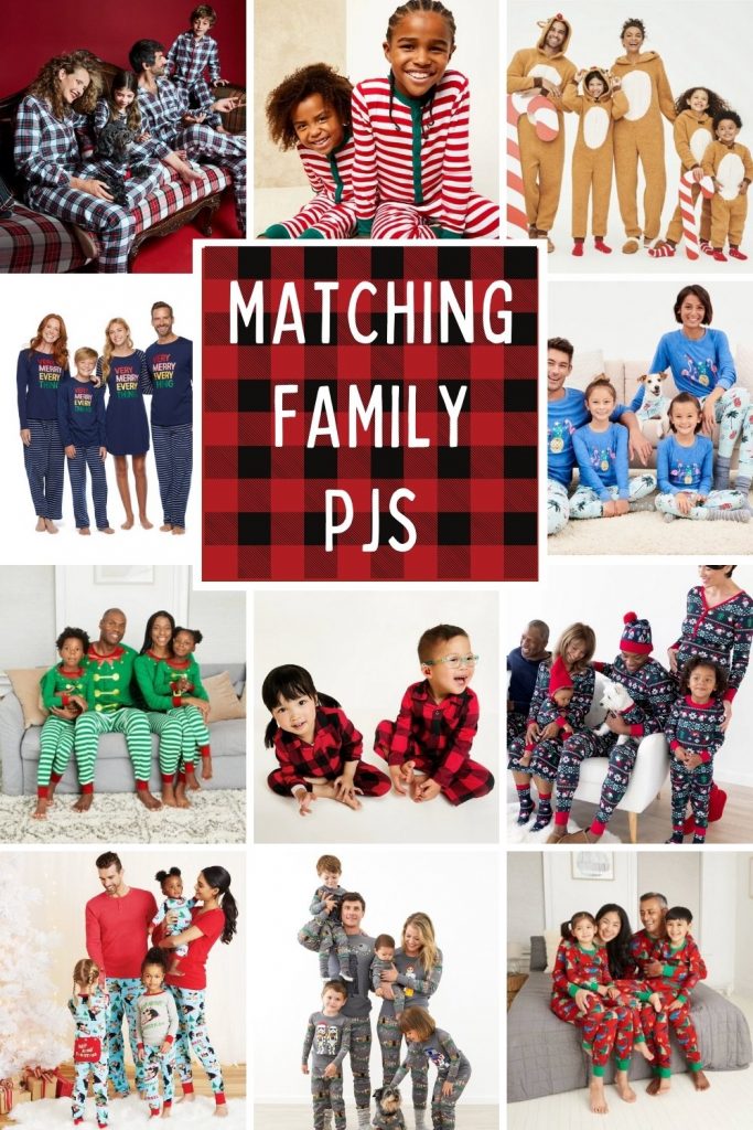 Matching pajamas for the whole family.