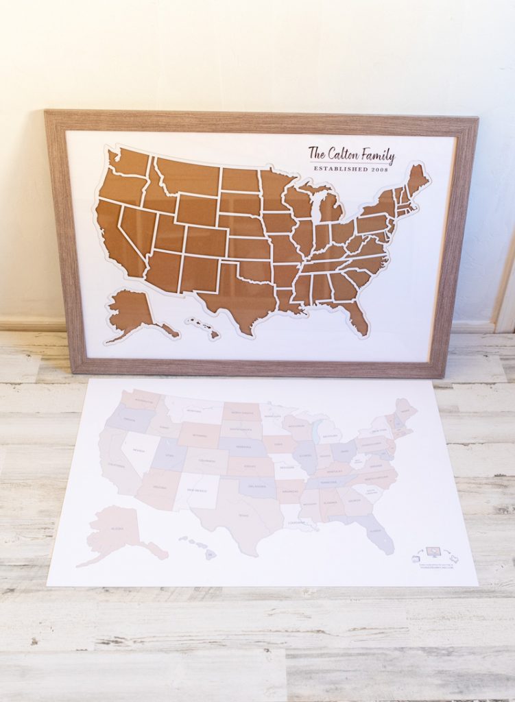 travel usa map etsy