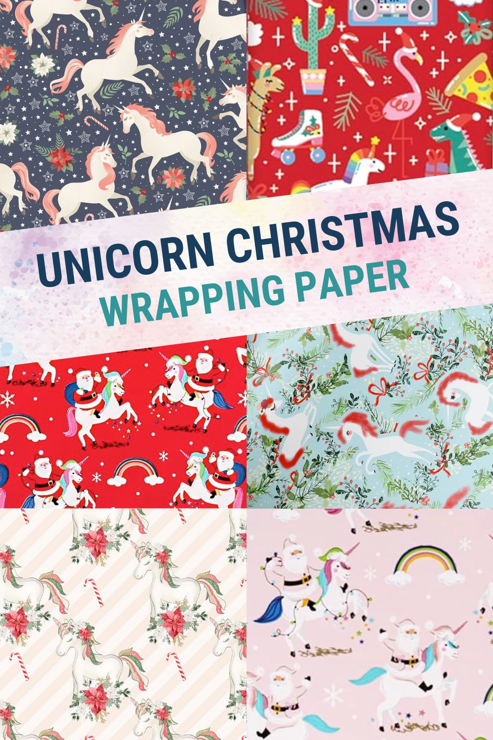 Unicorn Christmas Wrapping Paper for Your UnicornObsessed Kids Snap