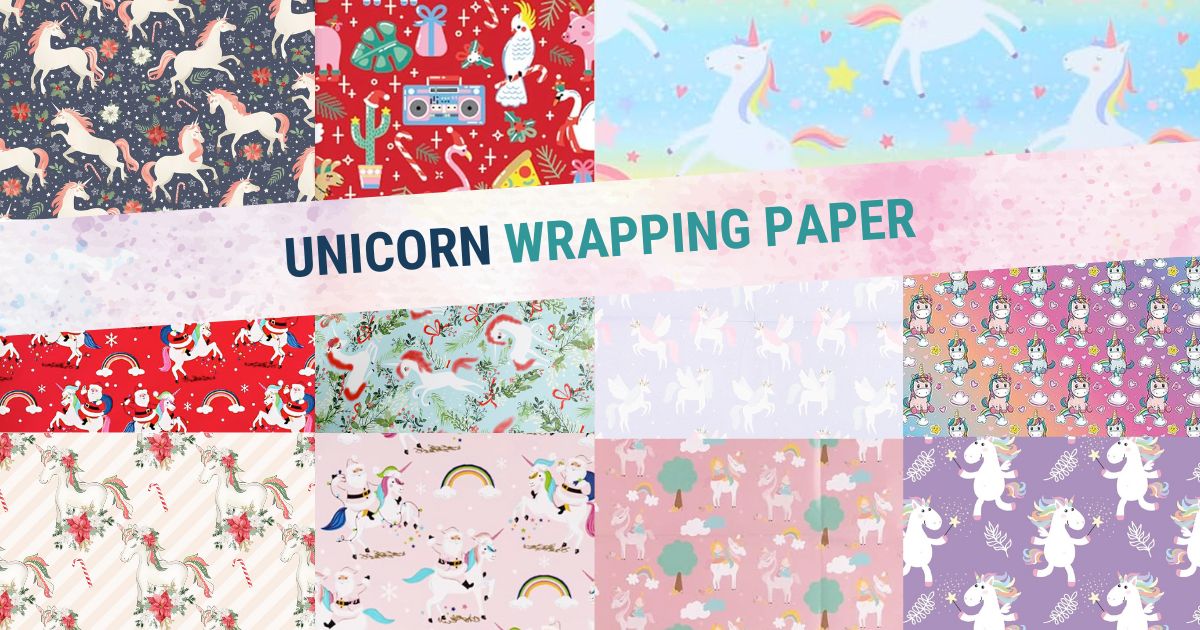 Unicorn Christmas Wrapping Paper for Your UnicornObsessed Kids Snap