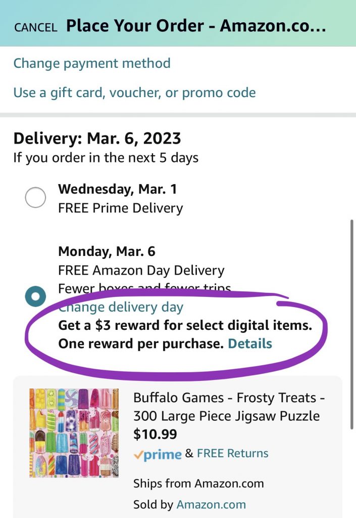 Prime Members Get $1.50 Credit for Choosing No-Rush Shipping