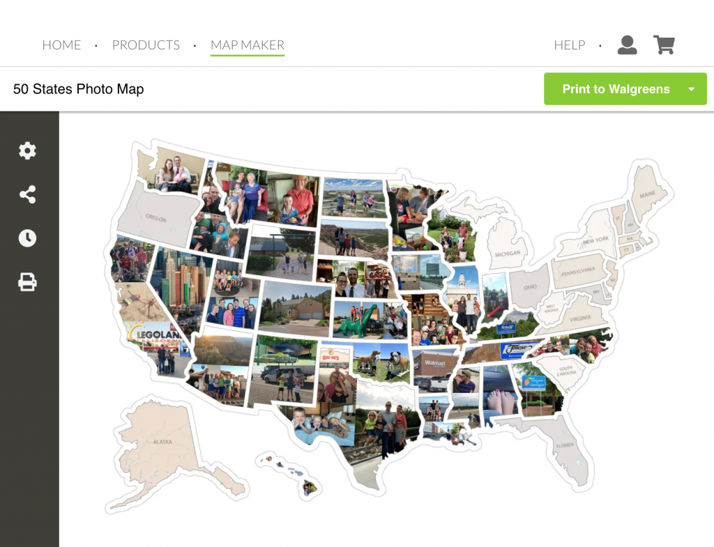 travel map photo